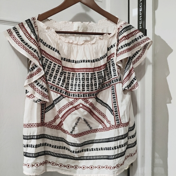 Anthropologie Gretel embroidered blouse, Sz S - Picture 4 of 8